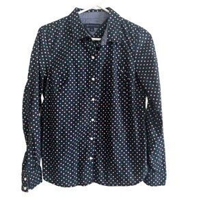 Tommy Hilfiger Colorful Polka Dot Button Shirt Size Small